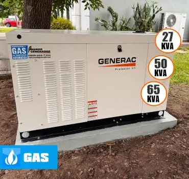 Generador eléctrico comercial 22 y 27 kva